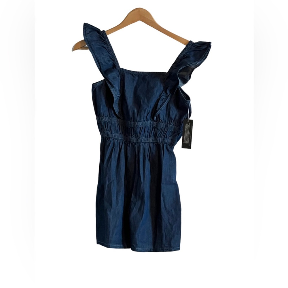 Denim Romper Shorts/Tank